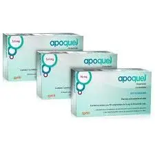 3 caixas Apoquel Dermatológico para Cães 3,6 mg - Zoetis - 1