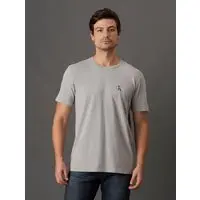Camiseta Masculina Básica Estampa Logo Reissue No Peito Calvin Klein Jeans - Mescla Camiseta Masculina Básica Estampa Logo Reissue No Peito Calvin Klein Jeans Mescla Pp