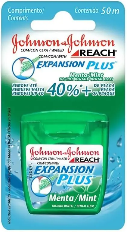 Fio Dental Reach, 50m, Menta, 1 Unidade - 1