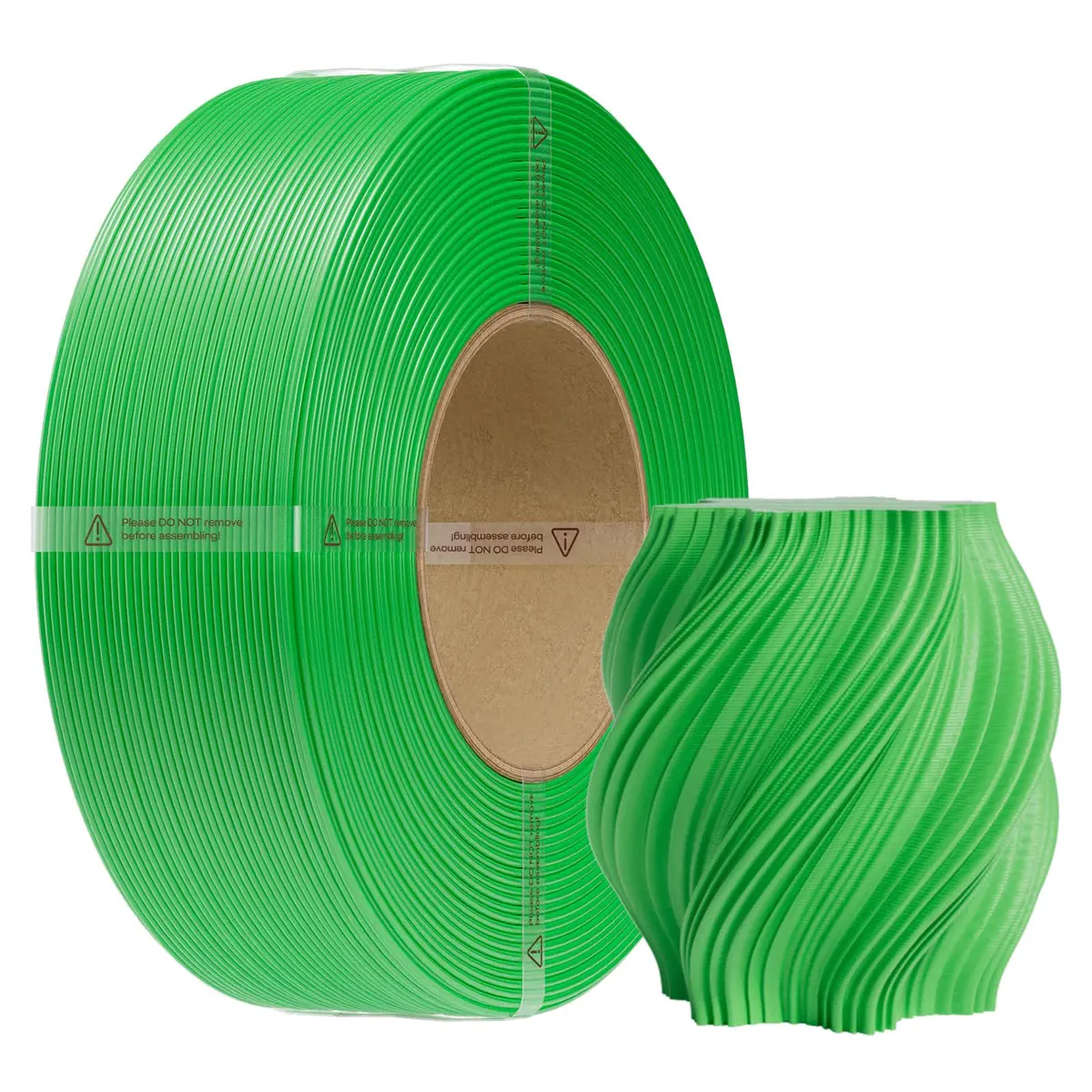 Creality CR-PETG Recarga de filamento, 1,75 mm, 1kg, bobinas reutilizáveis sem carretel, alta precisão ±0,03 mm, inodoro e à prova de umidade (verde)
