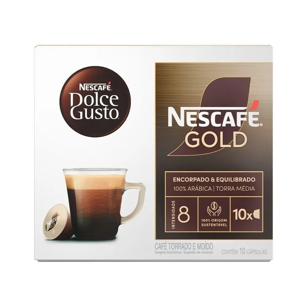 Café em Cápsula Dolce Gusto Gold Intensidade 8-10 cápsulas - 1