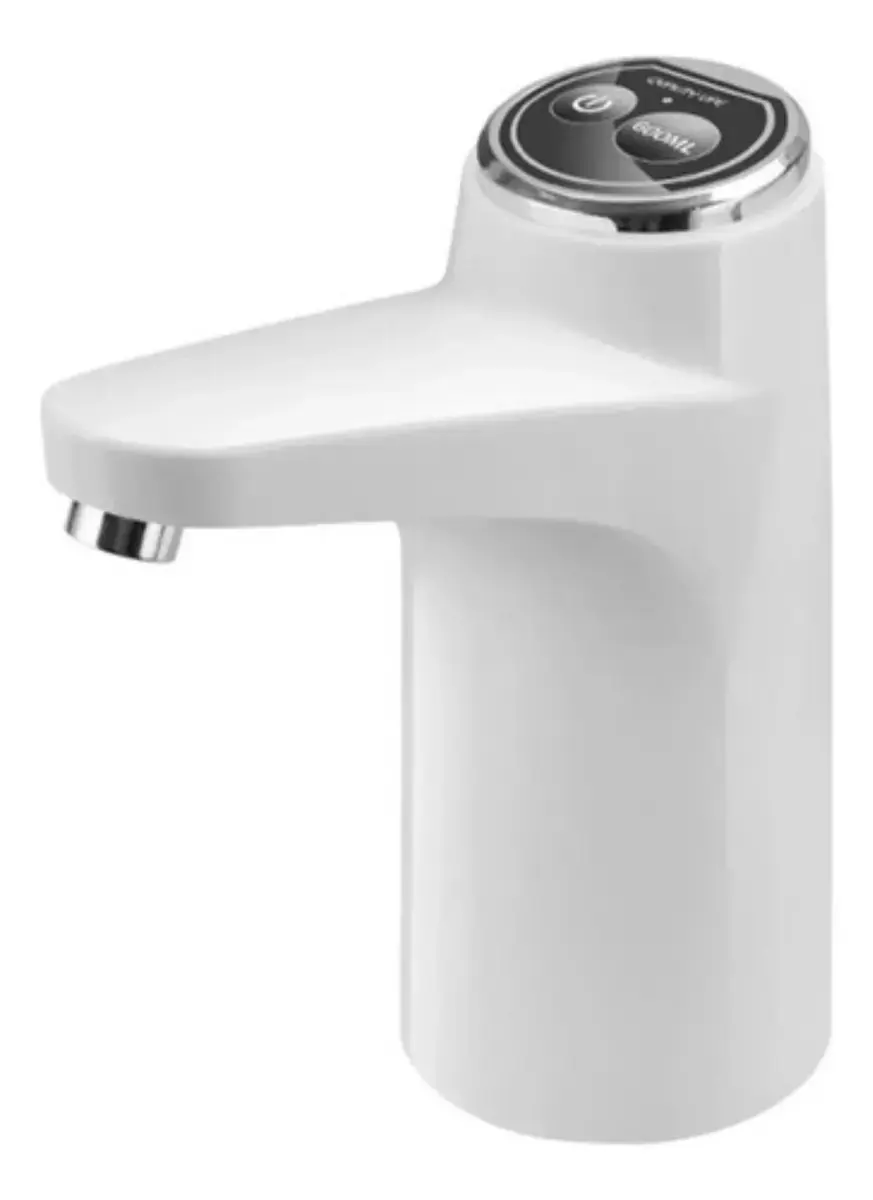 Bomba Galão De Água Recarregável Dispenser Bivolt Usb Branco
