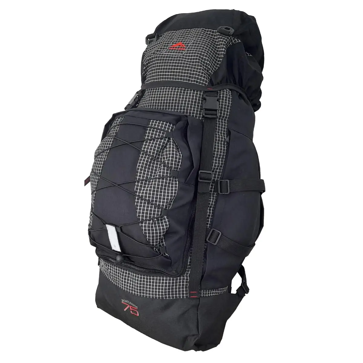 0075 - MOCHILA MONTANHA 75 - QUADRICULADO COM PRETO