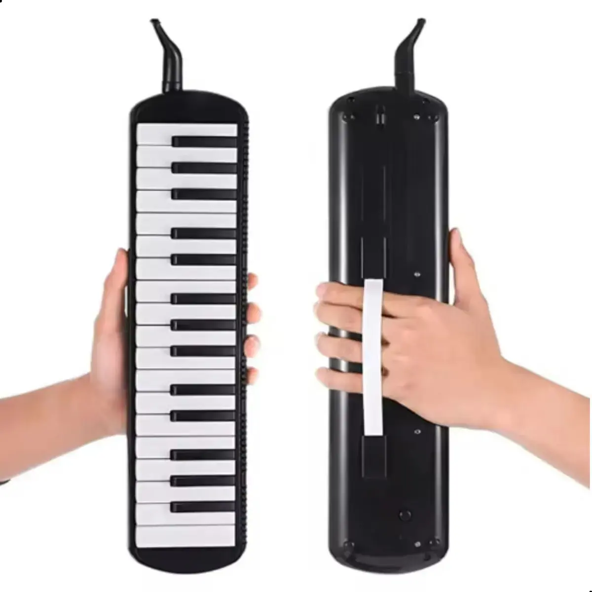 Escaleta Melodica Bertô Preto 32 Teclas Capa Bocal Mangueira thumbnail 2