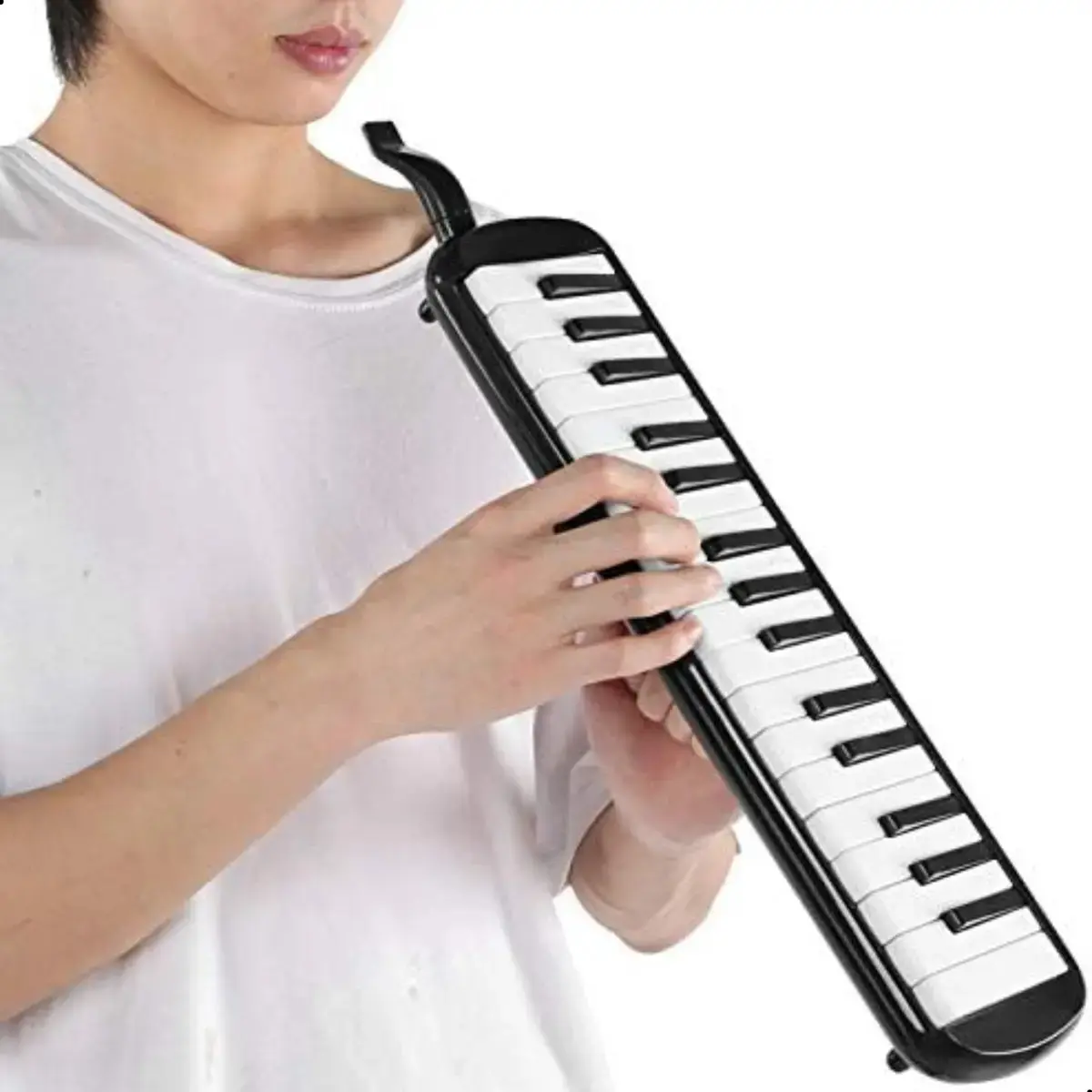 Escaleta Melodica Bertô Preto 32 Teclas Capa Bocal Mangueira thumbnail 8