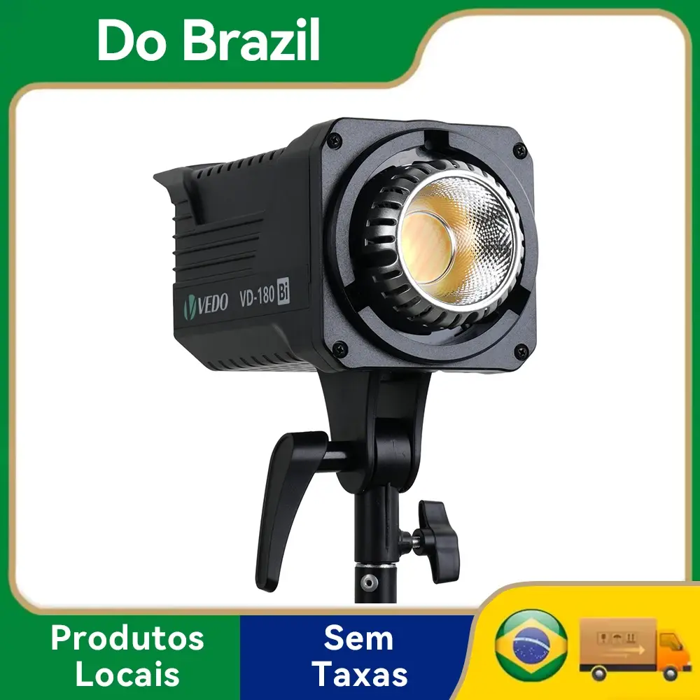 Fotografia LED Luz Profissional 2700-6500K Para Youtube Video Live Studio Photo Iluminação COB Dissipação De Calor