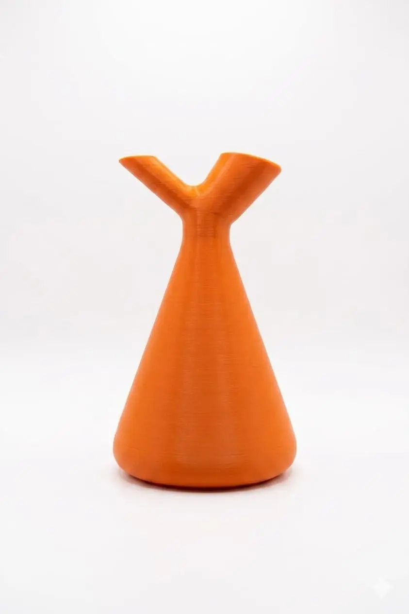 Regador de Plantas Moderno com Bico Duplo – Design Decorativo e Funcional – Ideal para Vasos e Jardinagem Interna (Laranja, 450 ml)