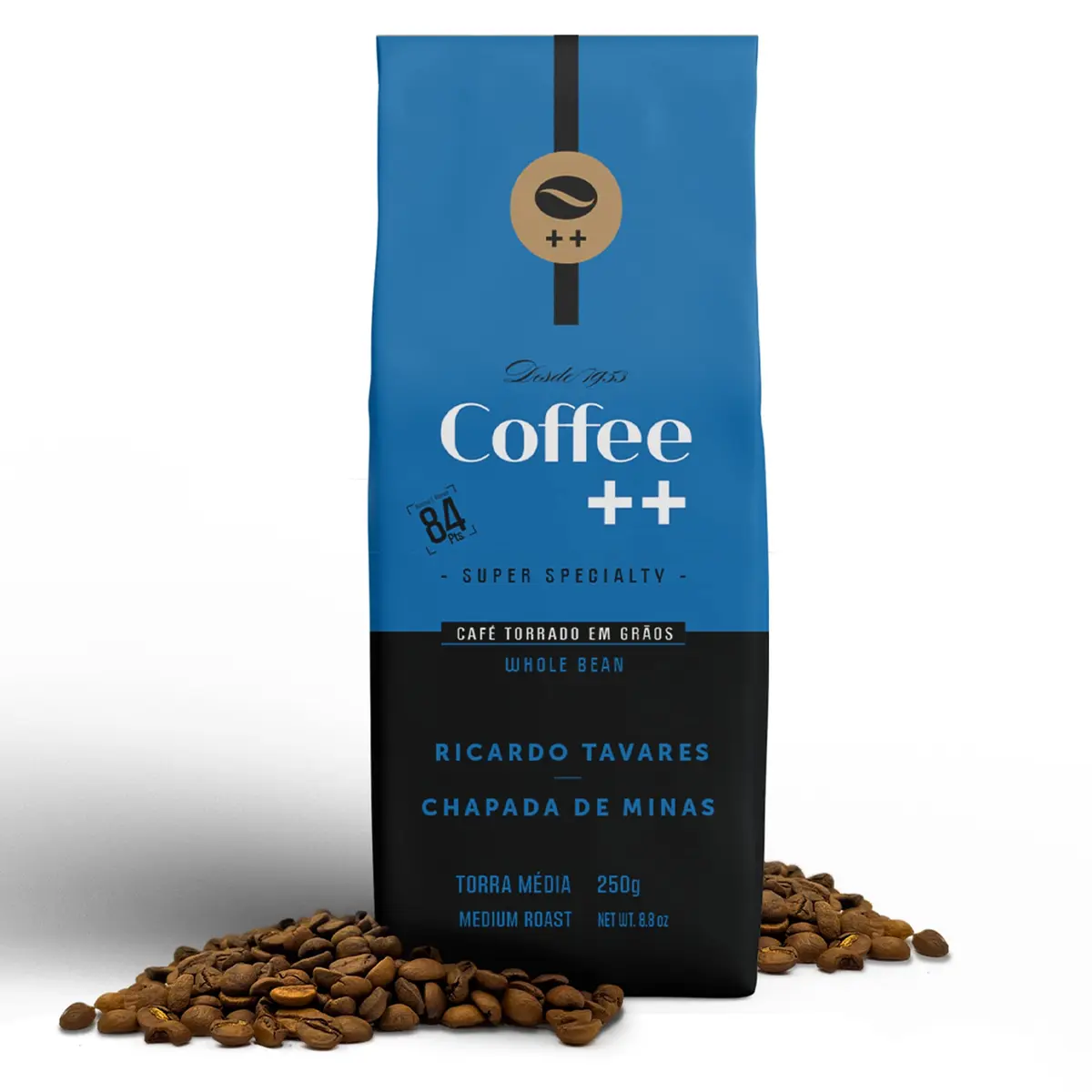 Coffee Mais │Café Super Especial em Grãos│ Ricardo Tavares - Chapada de Minas │100% Arábica │Torra Média | 250g