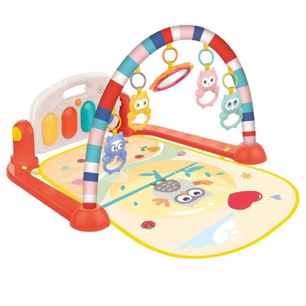 Guta Guti Tapete de Atividades Infantil Tecladinho Musical Vermelho