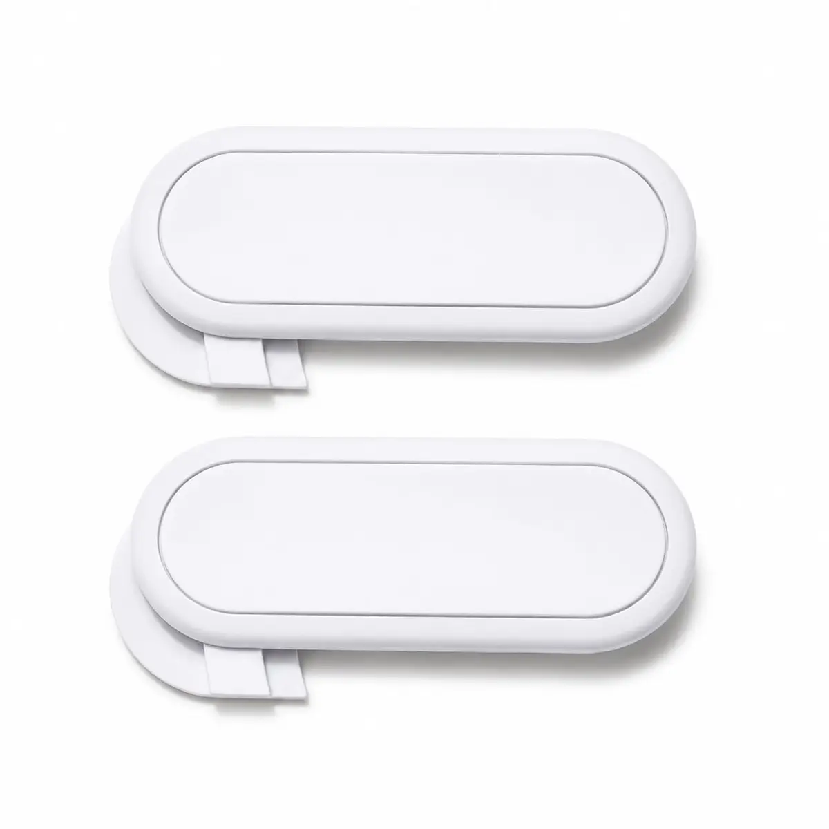 Kit Proteção Infantil, 4 ou 2 Travas para Armários, Portas e Gavetas, Sem Furos, Seguro - Branco - Premium MBB Shop Mix (Único, Kit, 2) - 1
