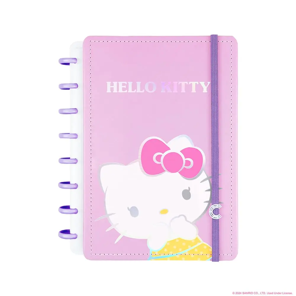 Caderno Inteligente, Pequeno, Hello Kitty, 140x200 mm, 80 Folhas decoradas