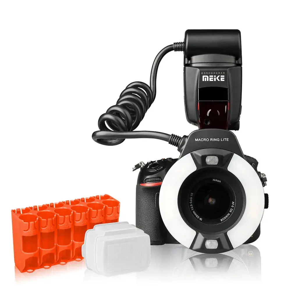 Meike MK-14EXT-N anel de luz flash speedlite gn14 para nikon d80 d300s d600 d700 d800 d800e d3000 d3100 d3400 d5000 d5100 d7000