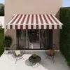 Toldo Retrátil Manual 3x2m Vermelho Naterial - 1