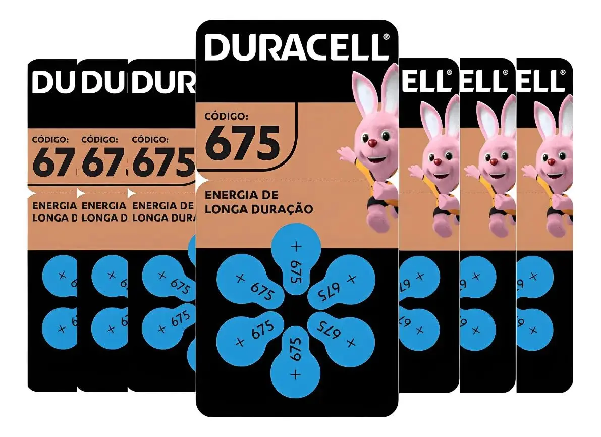 Duracell Pilha Auditiva Nº 675 Com 60 Unidades - 1