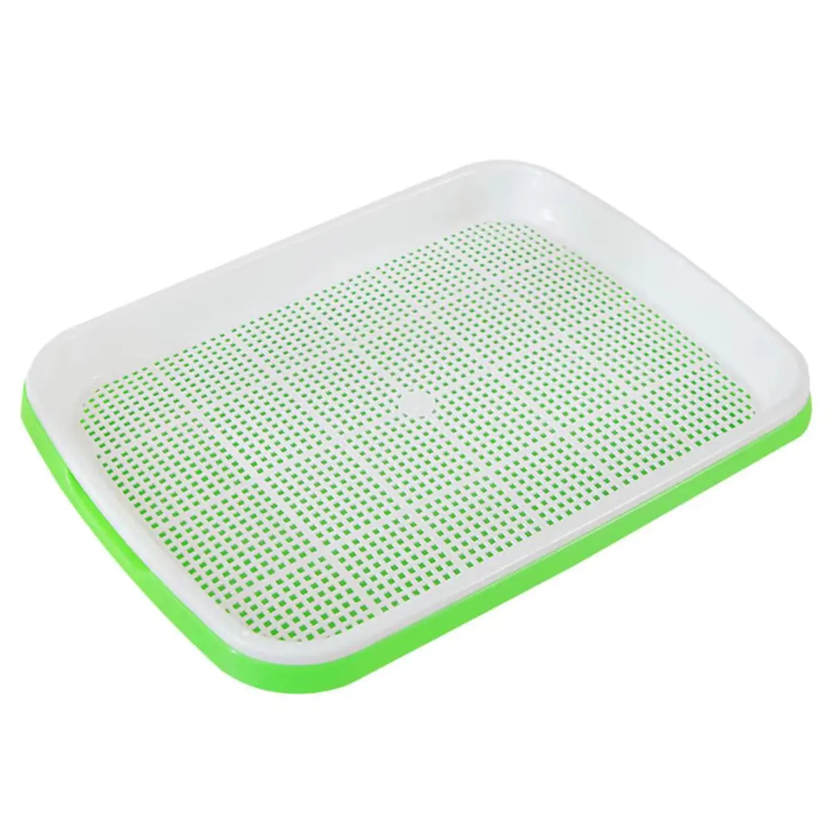 Bandeja De Mudas Hidropônica De Camada Dupla Com Dreno e Grade Perfurada – Ideal Para Germinação, Cultivo Doméstico, Hortas Urbanas e Sistemas de Hidroponia (1)