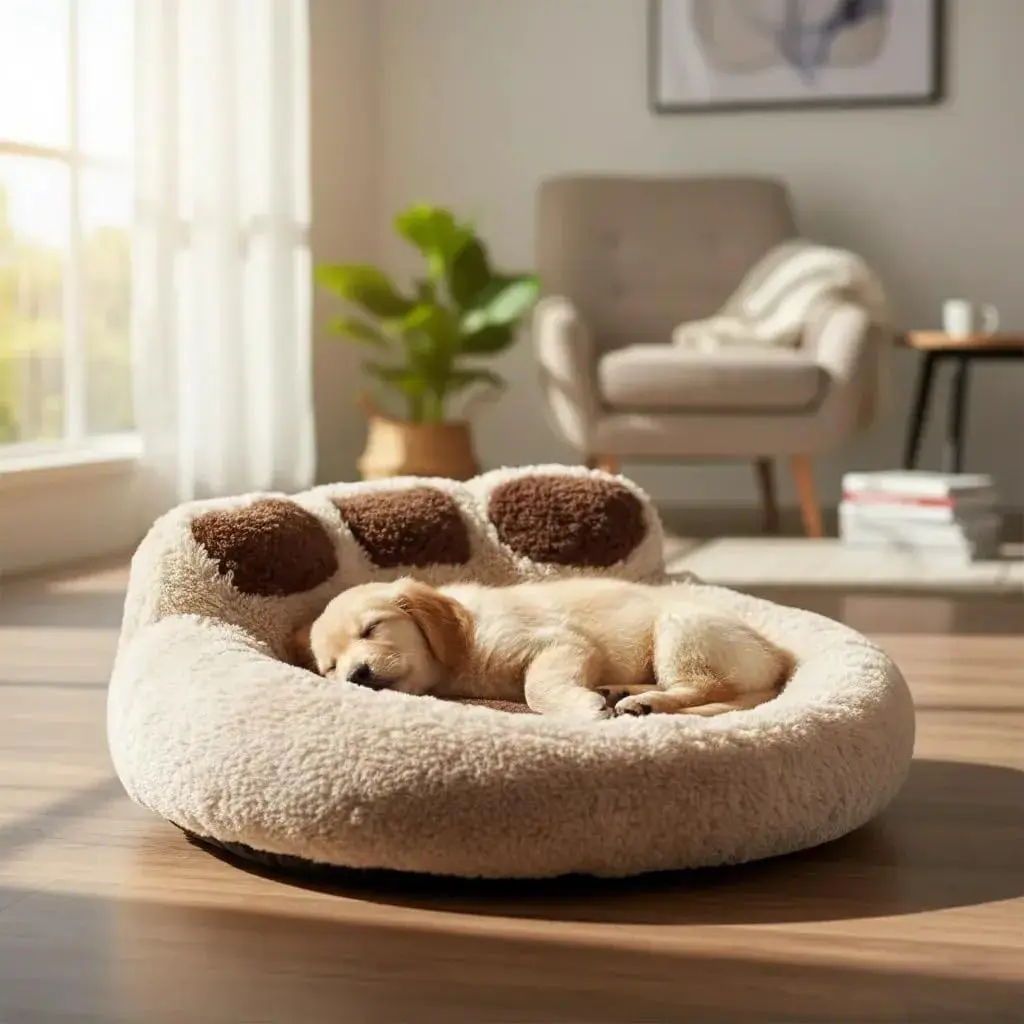 Caminha Cama Redonda Donut, Avelã, G 60cm | MATERIAL RESISTENTE, PODE LAVAR NA MAQUINA, NÃO SOLTA PELOS, TOQUE SUPER MACIO, QUALIDADE PREMIUM