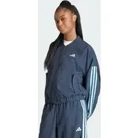 Jaqueta Corta-vento DE Malha Essentials Três Listras Mulher adidas - 1