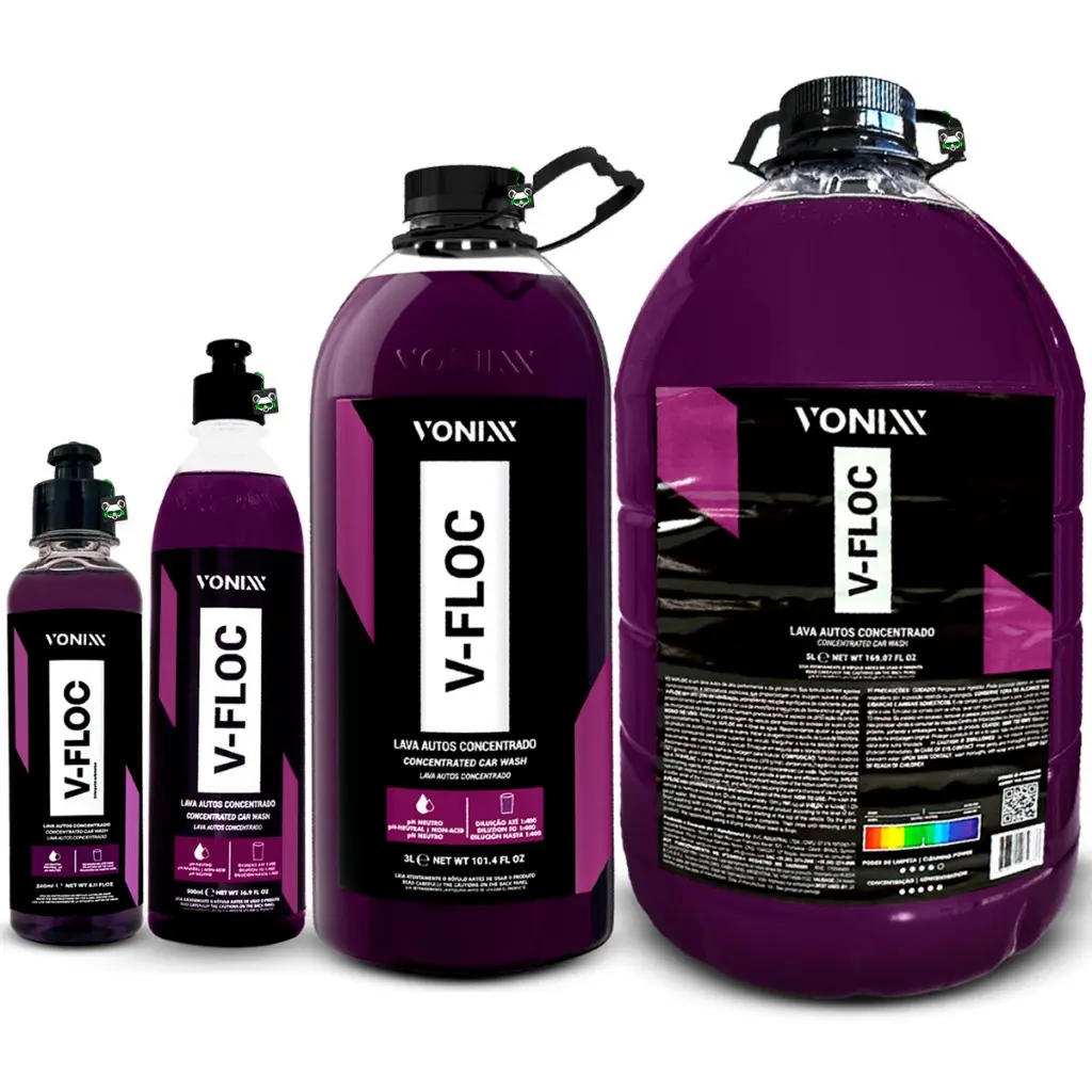 Shampoo Automotivo Neutro Super Concentrado V-floc Vonixx - 1