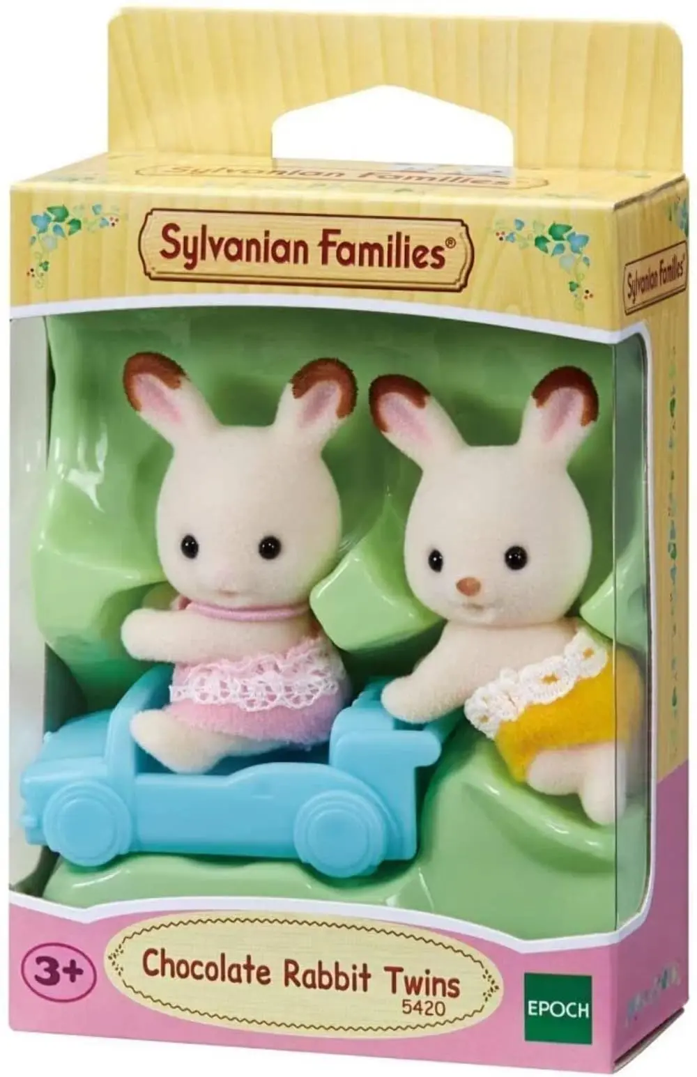 Sylvanian Families 5420 Gêmeos Coelho Chocolate, Figura em Miniatura - 1