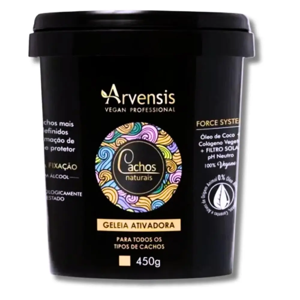 Geléia Ativadora Cachos Arvensis - Fixação Alta, Definição e Volume - Gel para Cabelo Cacheado Day After, 450G