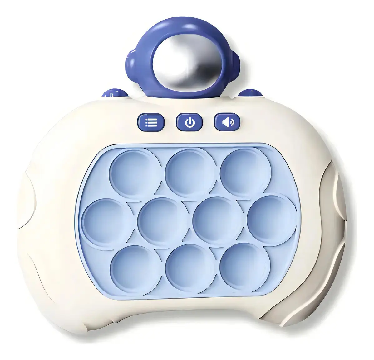 Mini Console Popit Eletrônico Antiestresse Cor Astronauta Silicone Lupita