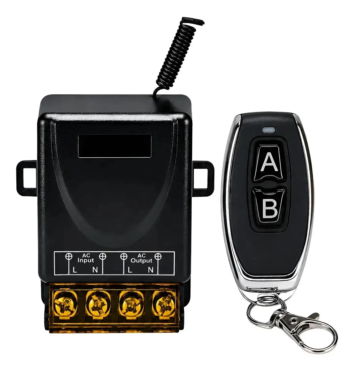Interruptor Controle Remoto Modulo Rele Liga Desliga 30ah Preto