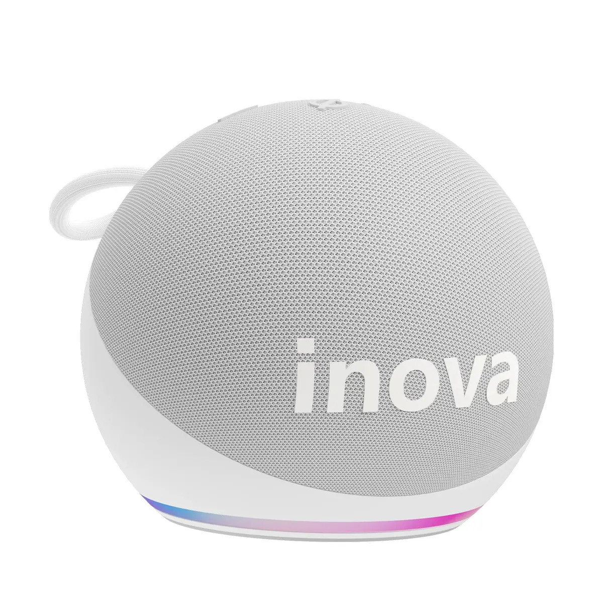 Caixa de Som, INAVA, Melhor Alto-Falante Portátil Bluetooth com Som até Hoje, Graves e Agudos Surround 360°, 20 Horas de Duração da Bateria - Compatível com Alexa (Branco)