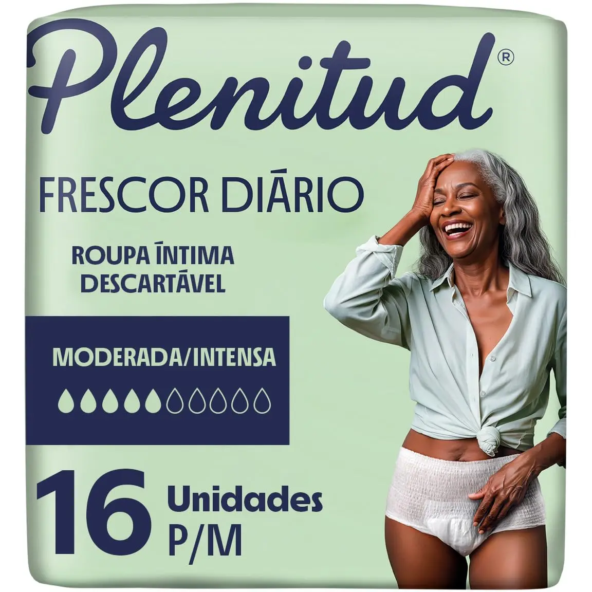 Roupa Íntima Plenitud Classic para Incontinência P/M-16 un - 1
