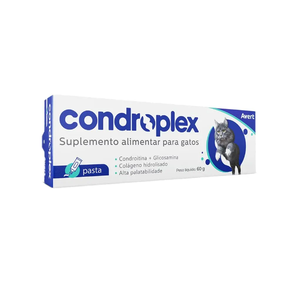 Suplemento Alimentar em Pasta para Gatos Avert Condroplex, 60g - 1