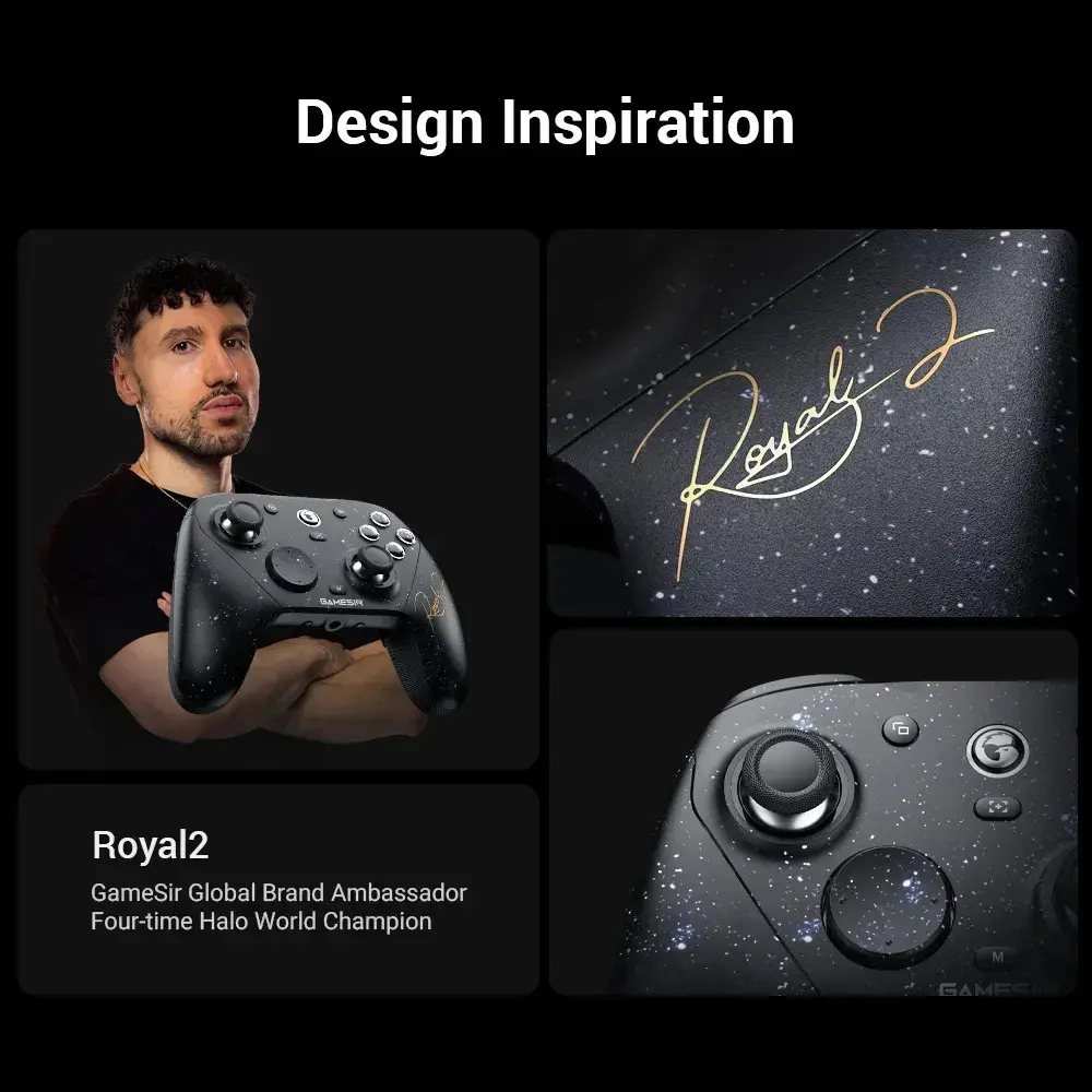 GameSir G7 Pro 8K PC Edición Royal2: controle oficial com sincronização de 8 kHz, joysticks TMR Gen-2, gatillos duplos, 4 macros e giroscópio — para conquistar o Crisol, somente para Windows PC thumbnail 2