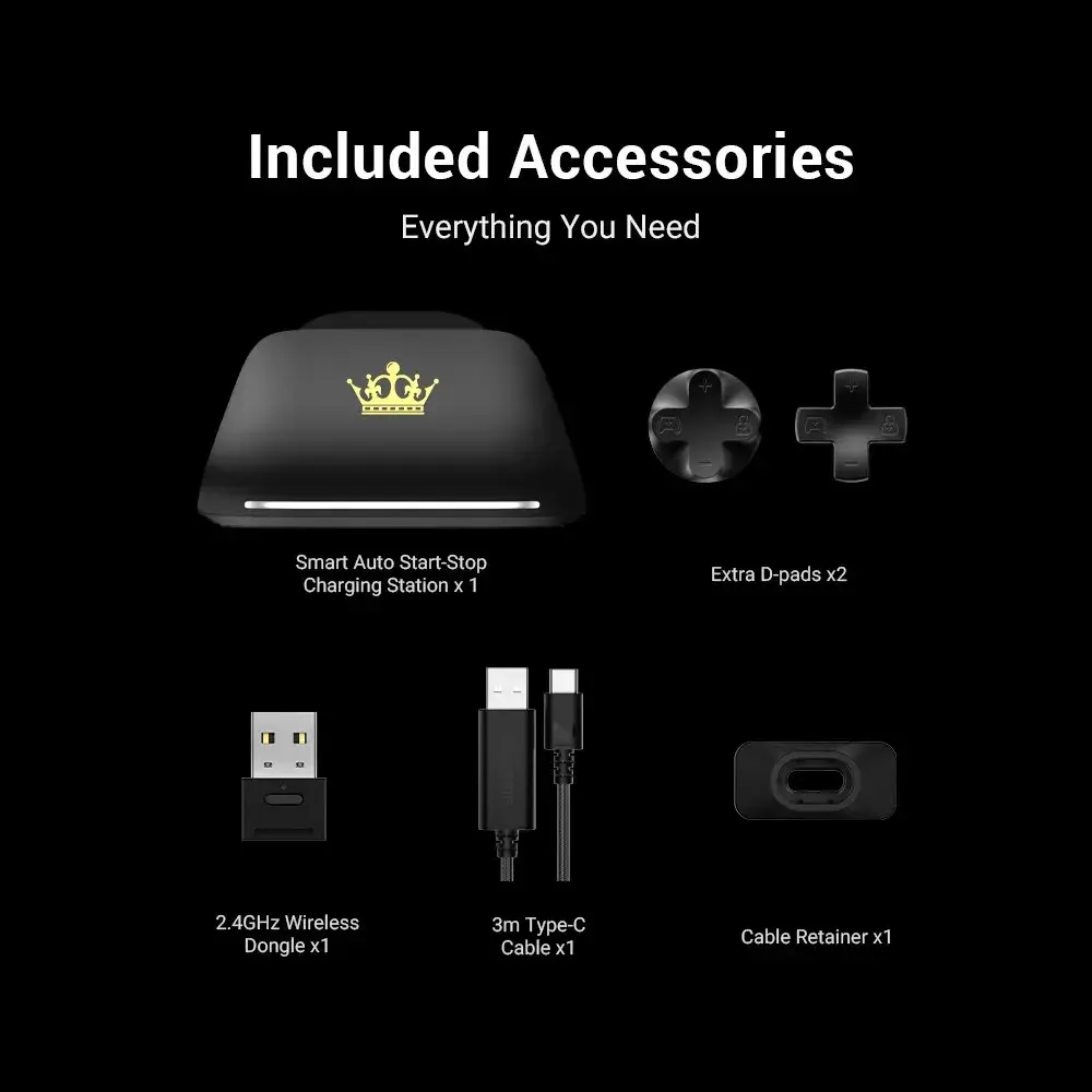 GameSir G7 Pro 8K PC Edición Royal2: controle oficial com sincronização de 8 kHz, joysticks TMR Gen-2, gatillos duplos, 4 macros e giroscópio — para conquistar o Crisol, somente para Windows PC thumbnail 9