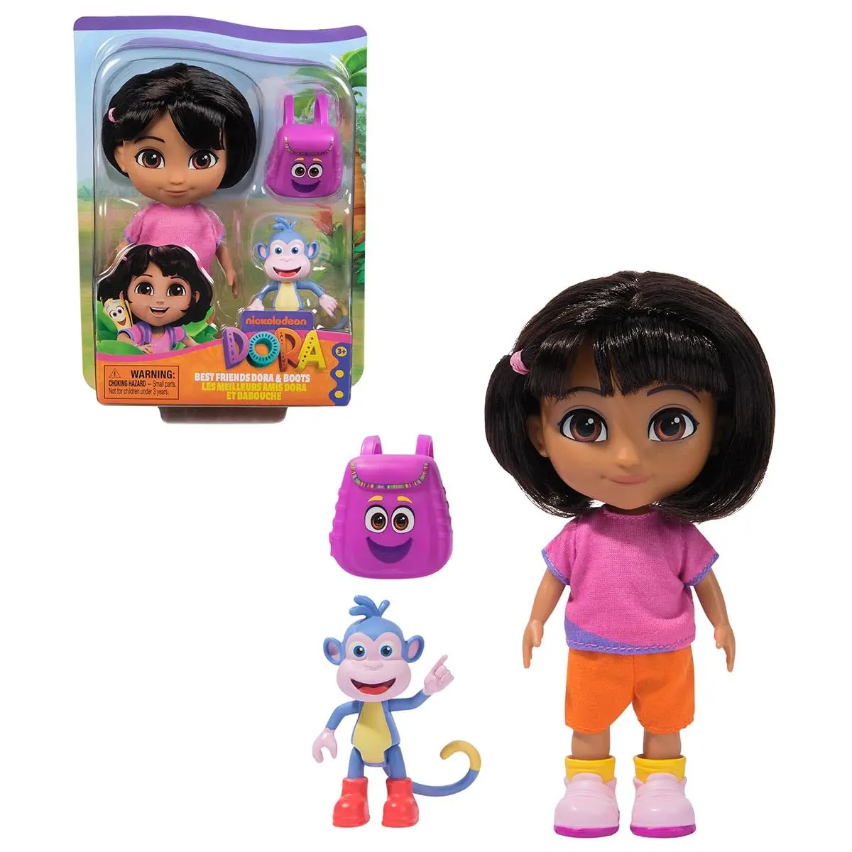 Sunny, Dora Aventureira, Boneca de 15 cm, Mochila e Macaco Botas - 1