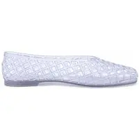 Sapatilha Feminina Damannu Jelly Tramada Transparente Branco