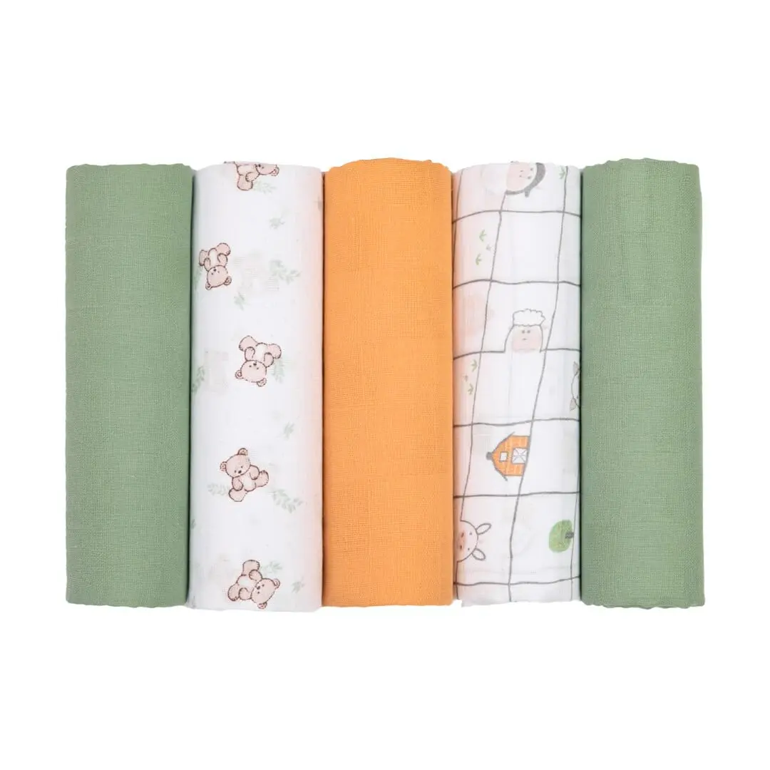 Fralda Soft Premium Papi Baby C/Bainha 78Cm X 78Cm 05 Unidades - 1