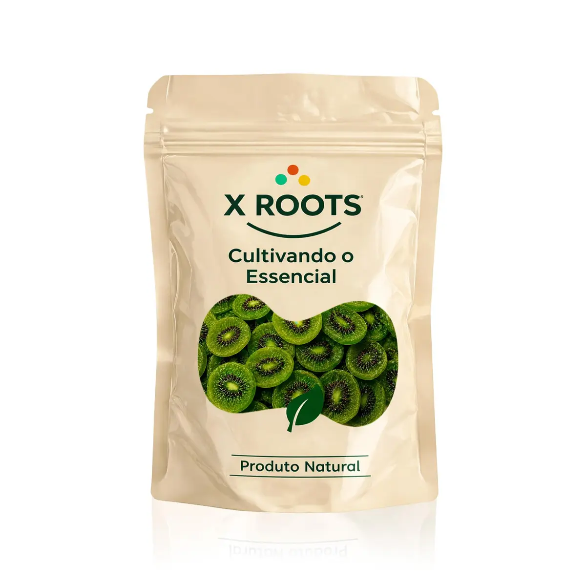 X Roots Kiwi Desidratado Importado Premium 1kg - Fruta Seca Natural, Fonte de Fibras e Vitaminas