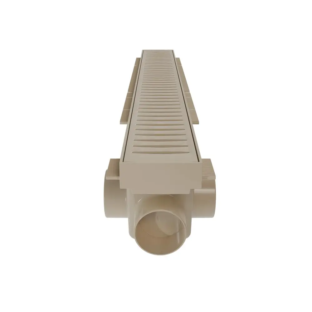 Ralo Linear com Tampa Vazada 50cm Bege Astra - 1