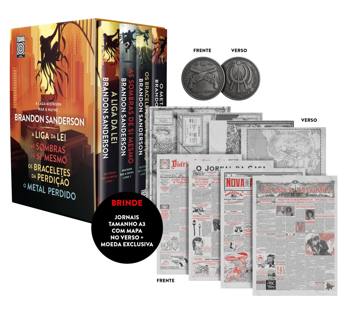 BOX MISTBORN: WAX & WAYNE COM BRINDE - EDIÇÃO LIMITADA