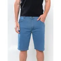 Bermuda Jeans Masculina Alpha Street Wear Confortável Básica