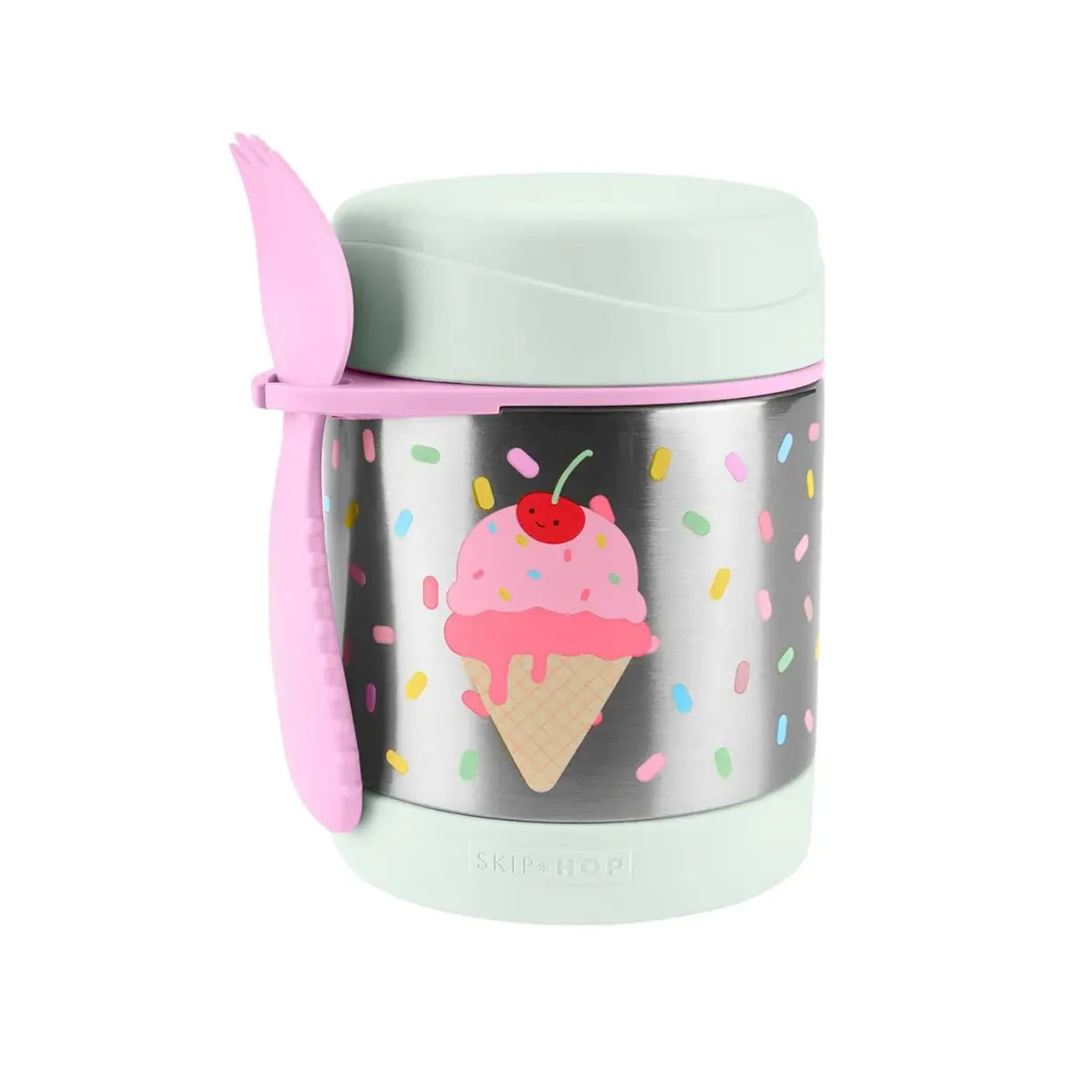 Skip Hop Frasco isolado para comida de bebê, faíscas, sorvete