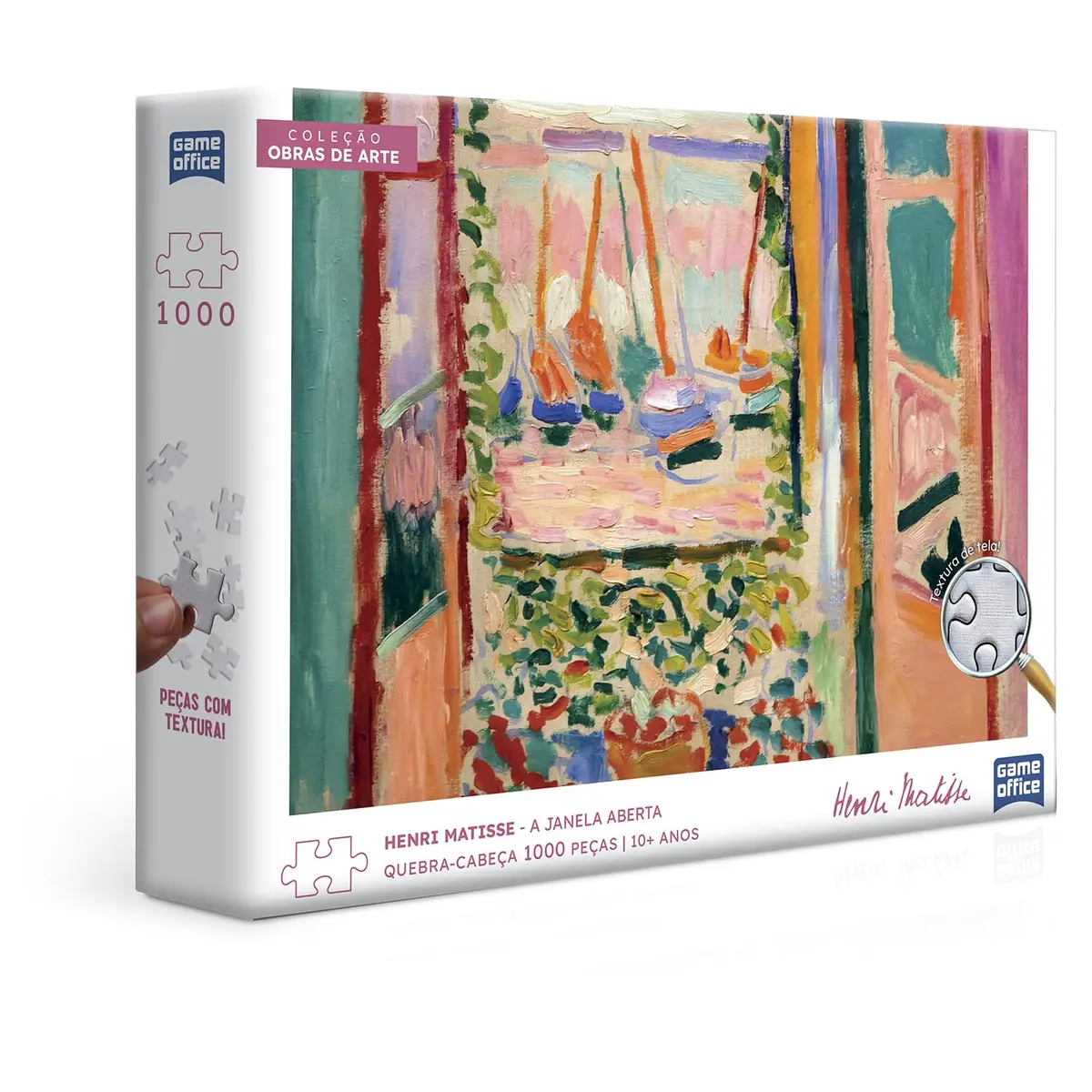 Toyster - Coleção Obras de Arte - Matisse: A janela - Quebra-cabeça 1000 peças - Game Office