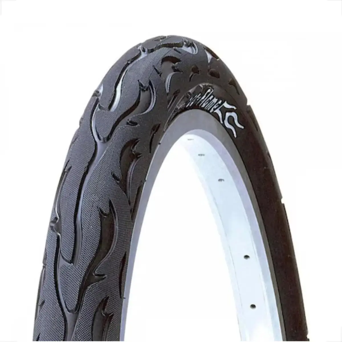 Pneu Kenda Flame 26 X 2.125 Balão Slick Bike Fogo Preto - 1