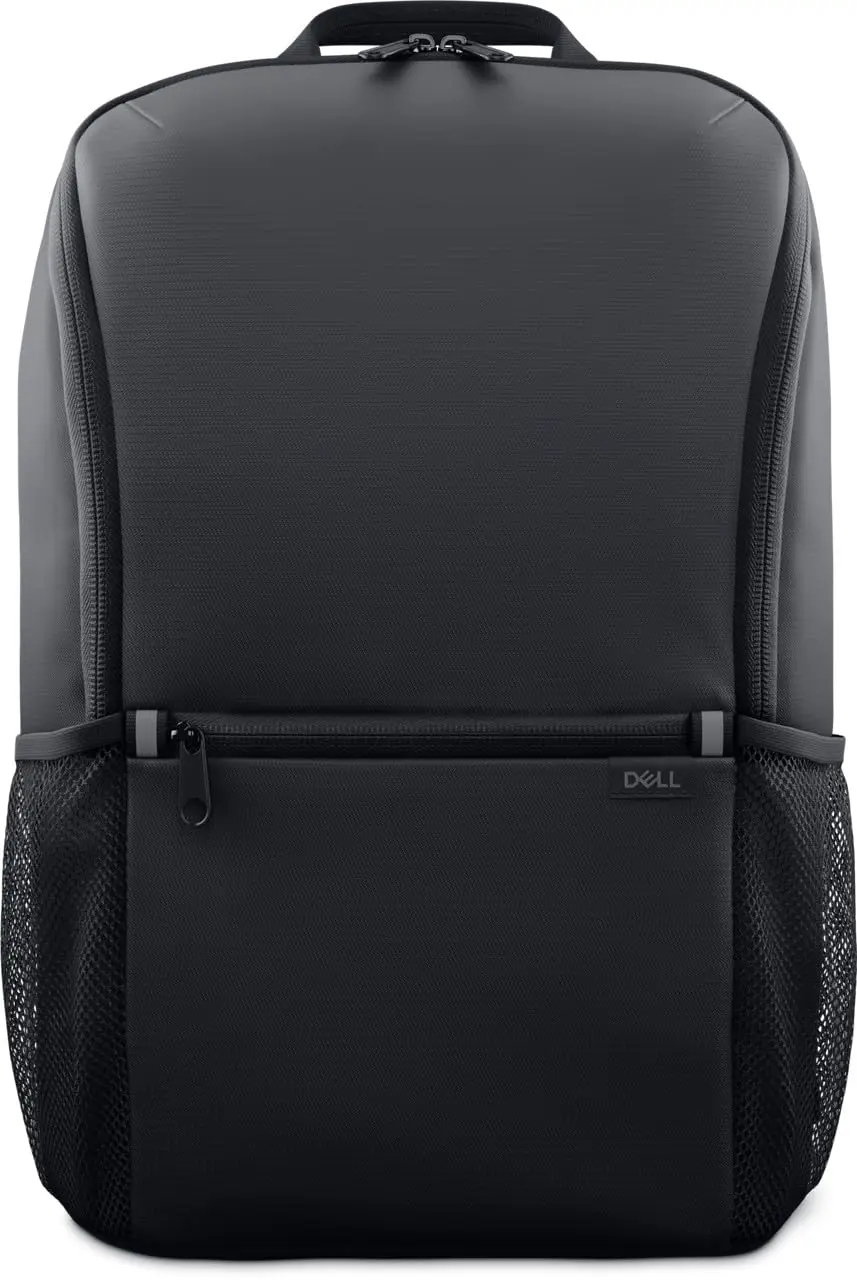 Mochila Dell EcoLoop 14-16 CP3724 para Notebook, 16″, 18L, Preto | Tecido Reciclado EcoLoop, Amortecimento de Espuma 360°, Alça de Ombro Ajustável, Bolso Frontal com Zíper, Detalhes Refletivos