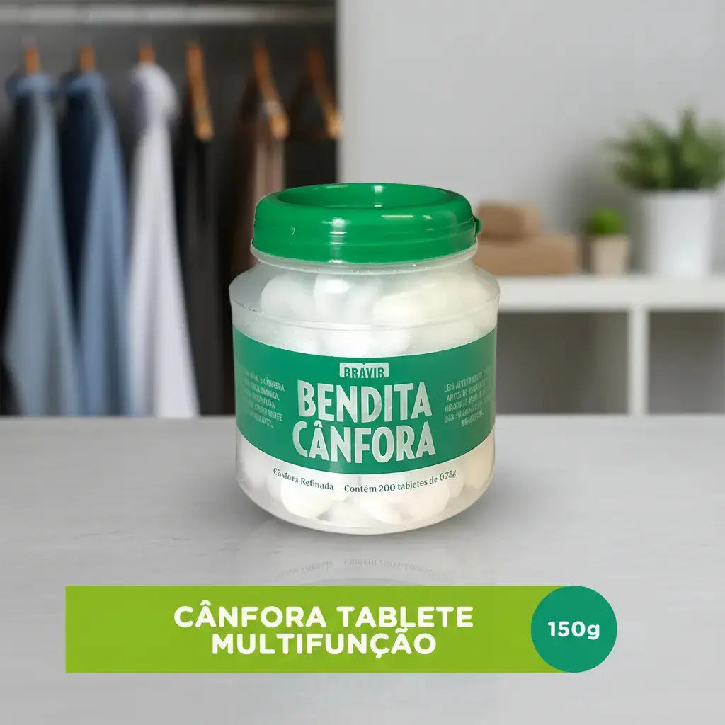 Pastilhas de Cânfora para Armários e Gavetas, Controla Mofo e Umidade, 200 Unidades, 150 g thumbnail 4