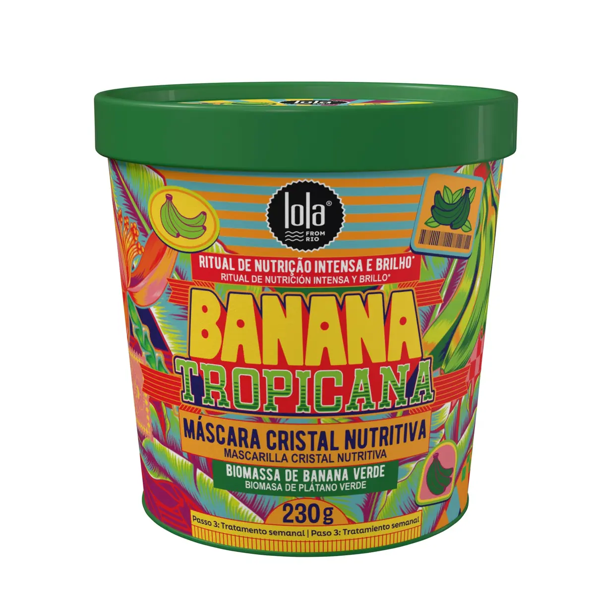 Banana Tropicana Máscara Capilar 230gr - Lola from Rio - 1