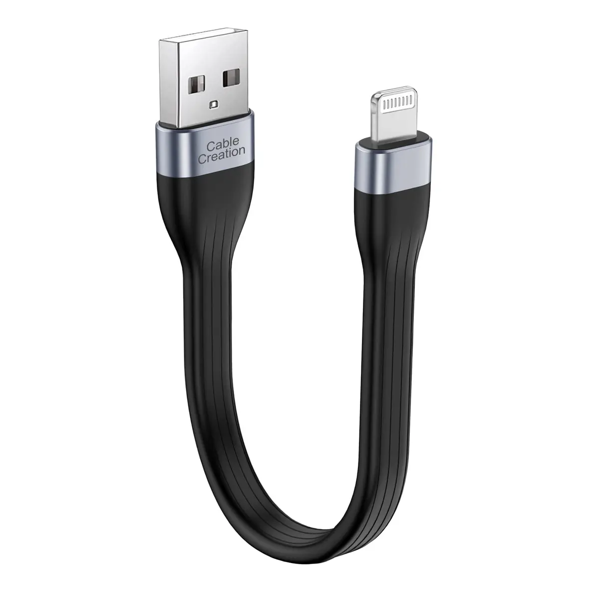 CableCreation Cabo de carregamento para iPhone certificado MFi, curto 15 cm | USB para Lightning, carregamento rápido, compatível com iPhone 14/14 Pro Max/13/12/12 Pro/11/X/XR/8/8 Plus/7/6S/6/SE - 1