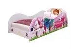 Cama Infantil Menina Carruagem Montessoriana MDF Lateral Grade Proteção Decoração Temática Quarto Princesa Bella Rosa - RPM - 1