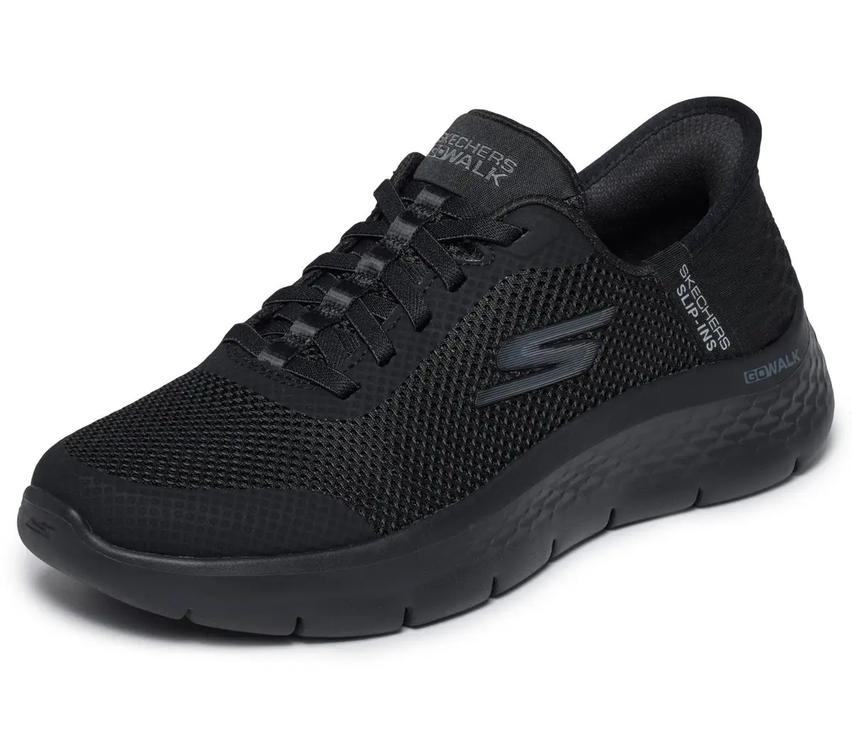 Skechers Go Walk Flex Grand Entry feminino | Sem cadarço, palmilha de espuma viscoelástica resfriada a ar, amortecimento ULTRA GO, lavável na máquina, vegano