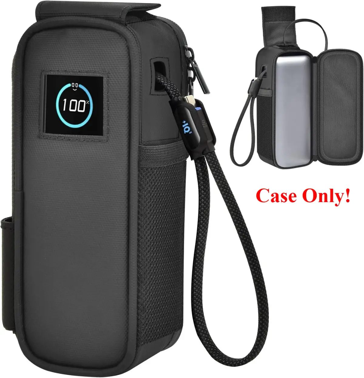 Capa Compatível com Power Bank Anker para Laptop 25.000mAh, Suporte de Transporte para Carregador Portátil com Três Portas USB-C de 100W - 1
