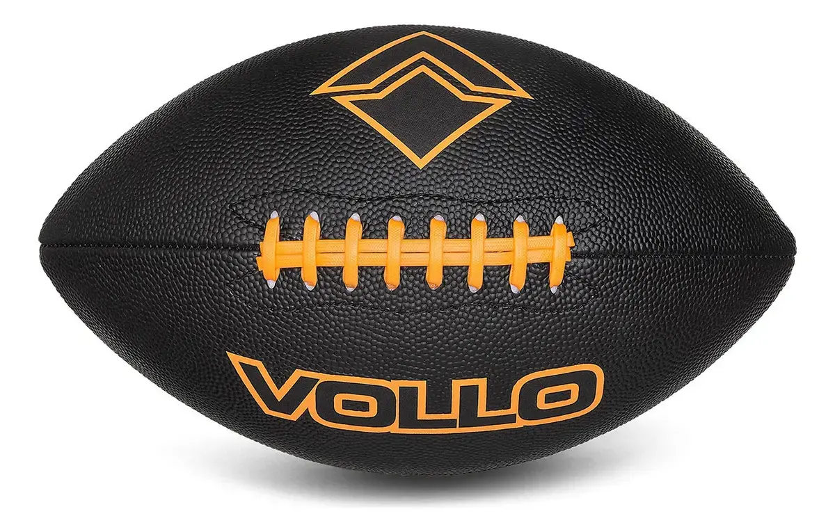 Bola Futebol Americano Tamanho 9 Vollo Flag Preta Cor Preto