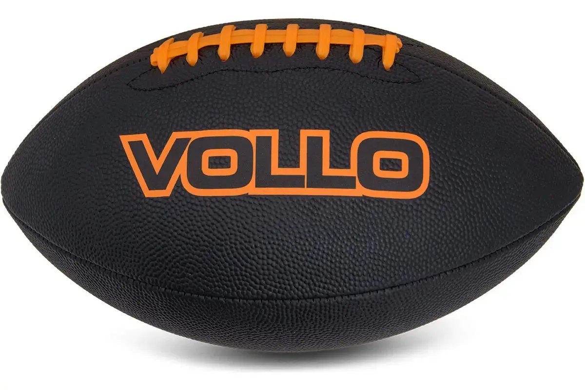 Bola Futebol Americano Tamanho 9 Vollo Flag Preta Cor Preto thumbnail 4